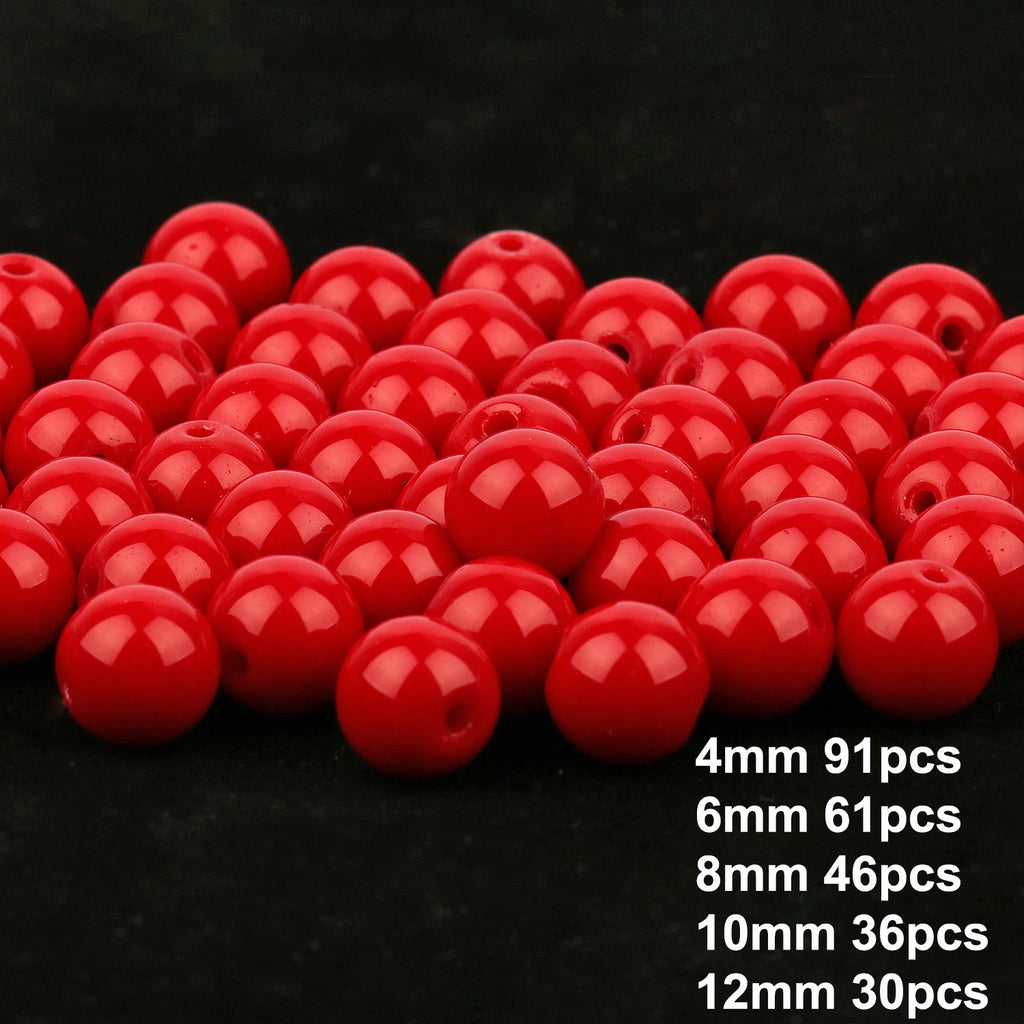 Stone Beads Red Coral-Style Chip Drum Rice Shapes for DIY Jewelry Making