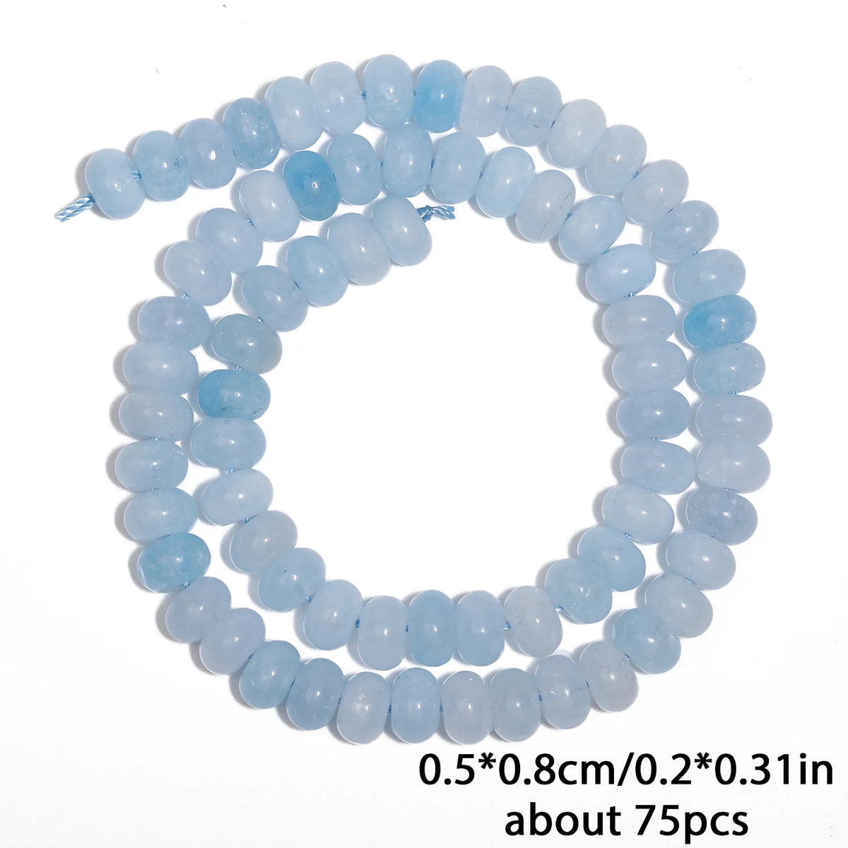 Stone Beads Rondelle Yellow Green Jade-Style for DIY Jewelry Making Craft Beads