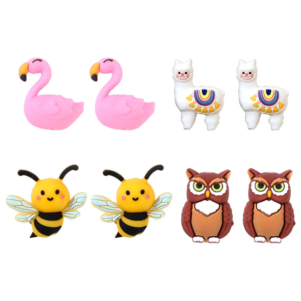 Knitting Needle Stoppers, Butterfly & Animal Tip Caps for Yarn Crafts