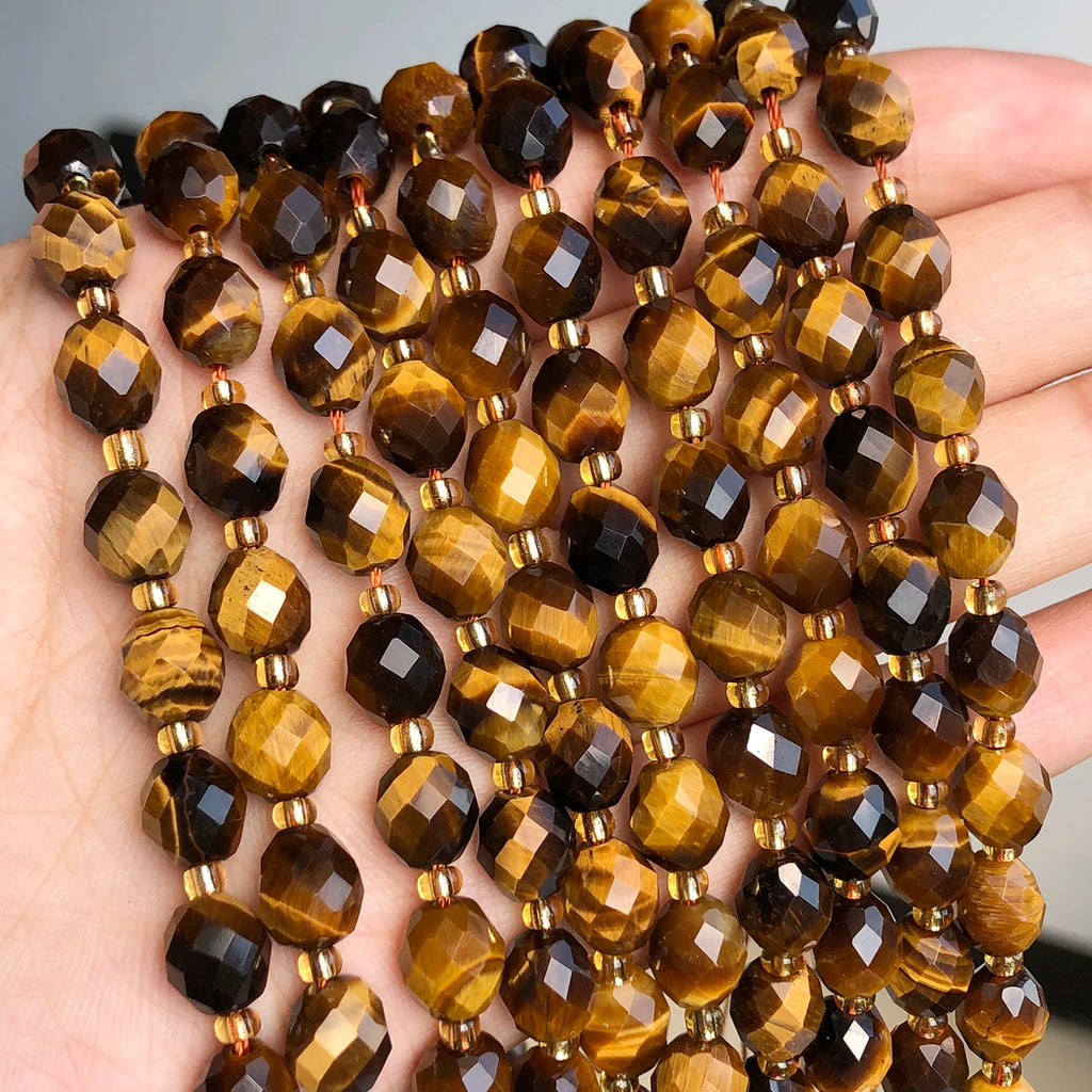 Stone Beads Faceted Oval Assorted Stone Styles for DIY Jewelry Making
