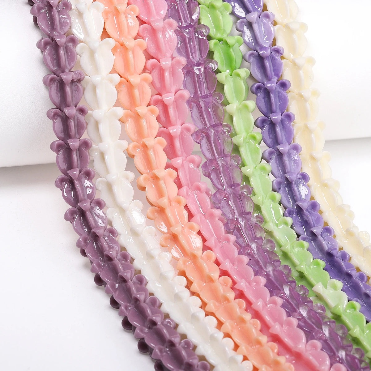 Shell Powder Beads Hawaiian Pikake Crown Flower for DIY Jewelry Making