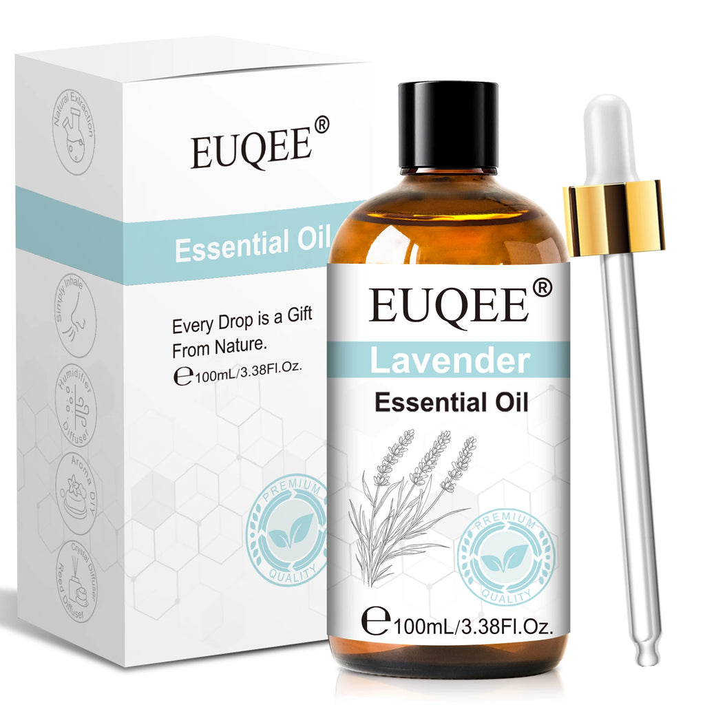 EUQEE 1PCS Essential Oil For Humidifier,Diffuser,Candle Making-10ml/30ml/100ml Lavender Vanilla Rose Aromatherapy Essential Oils