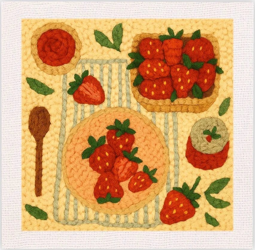 Punch Needle Kit, SDOYUNO Sunny Lemons for Handmade Fruit-Themed Decor