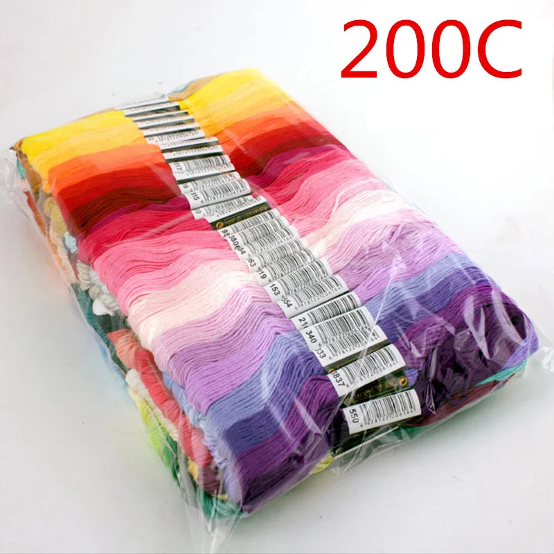 Embroidery Thread, Assorted Colors for Cross-Stitch & Needlework Projects