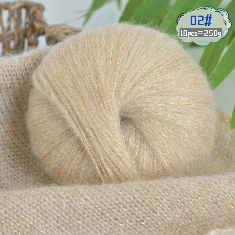 Yarn, Glitter Effect for Knitting Sweaters, Scarves, Hats & Handmade Gifts