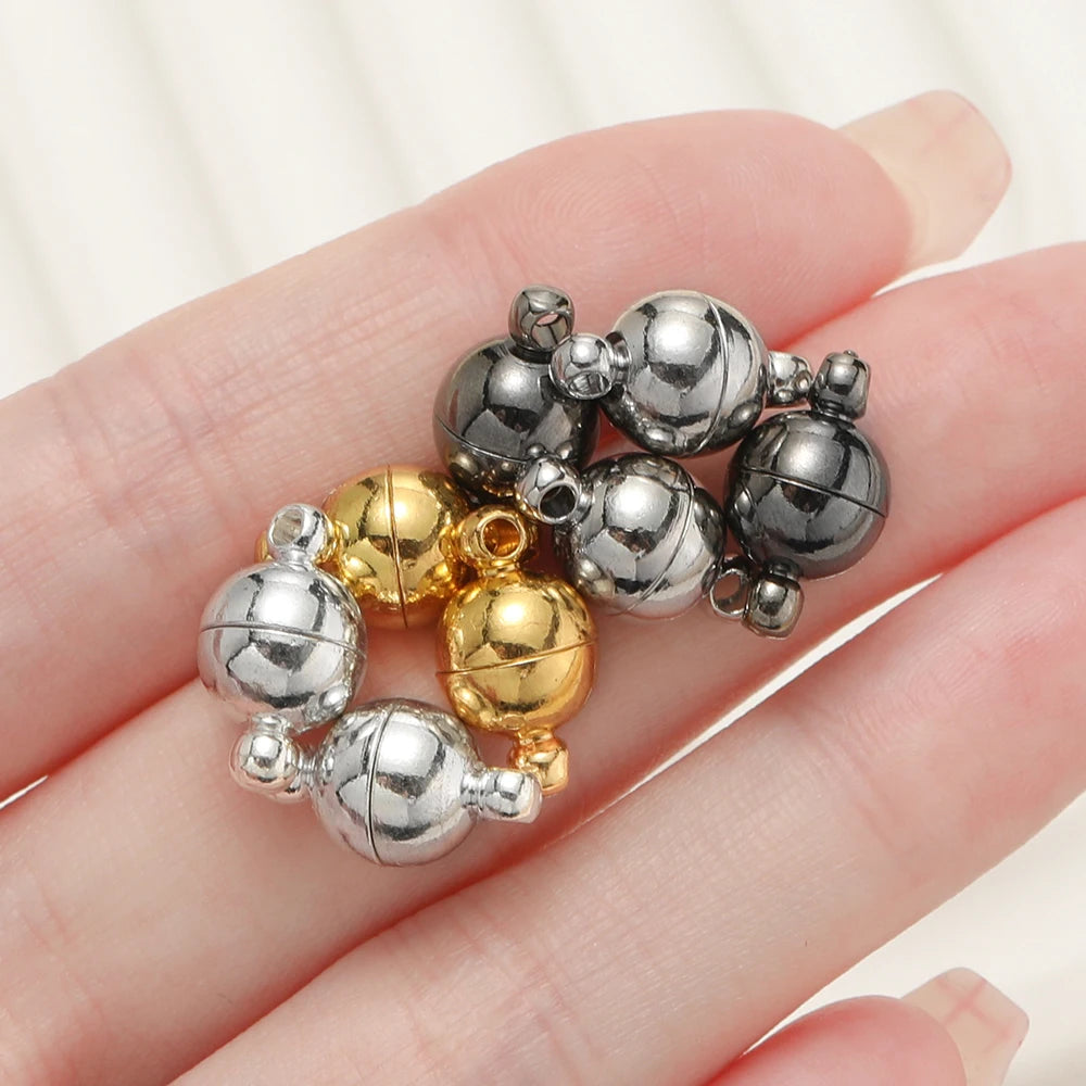 Magnetic Clasps Round Bracelet Converter Connectors DIY Jewelry Making