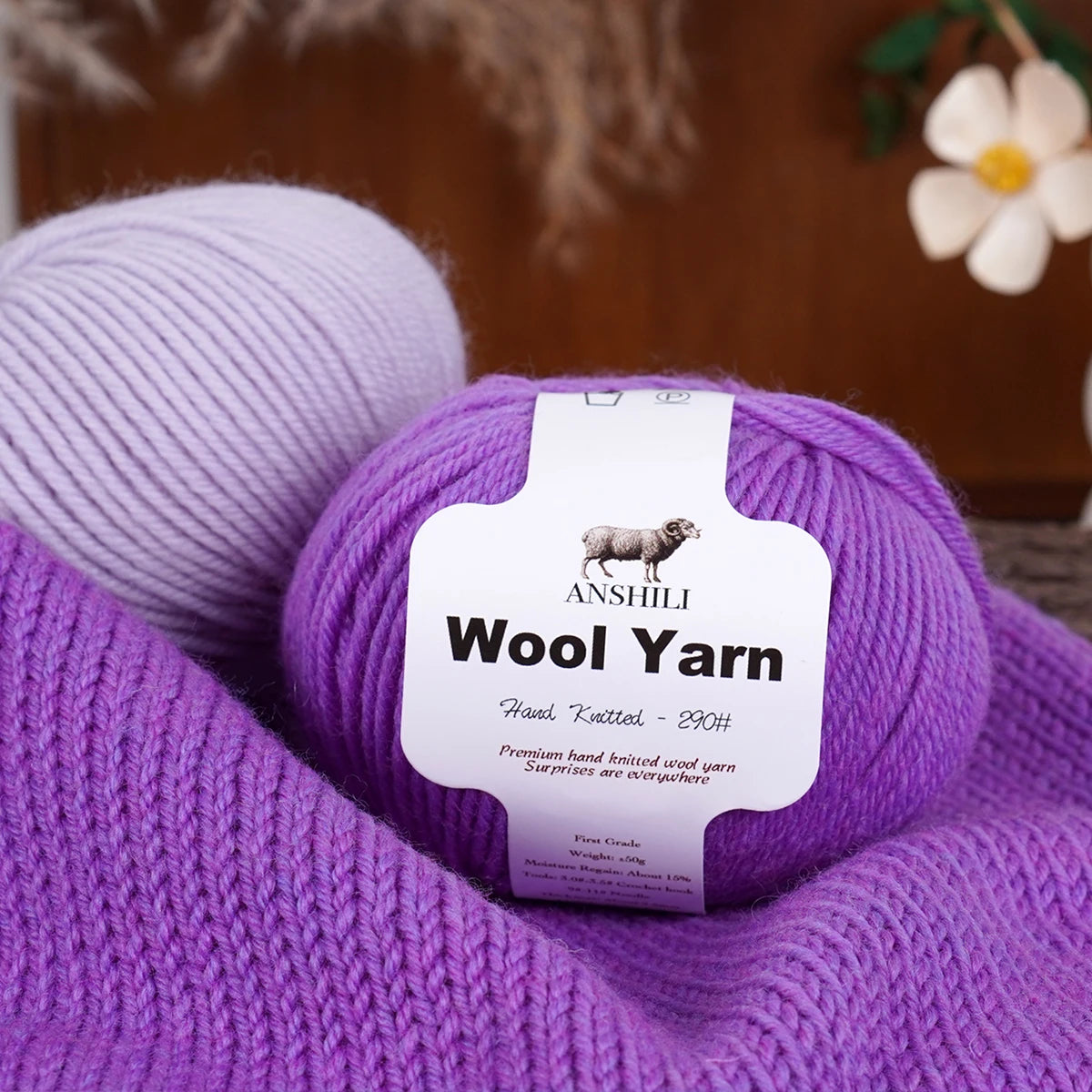 Yarn, Medium-Thick for Sweaters, Scarves, Gloves, Blankets & Cozy Crafts