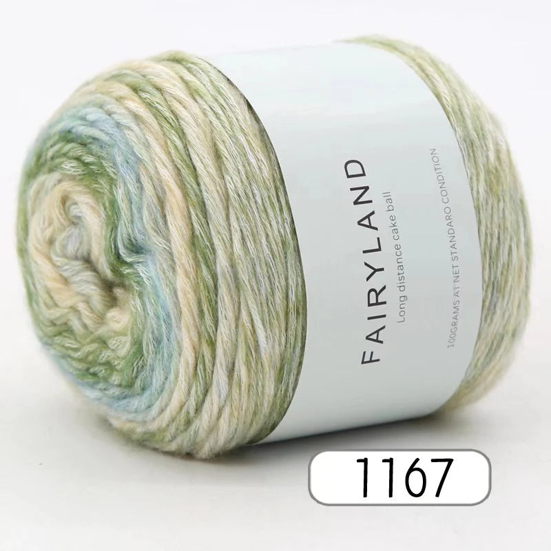 Yarn, Rainbow Gradient for Handmade Sweaters, Scarves, Hats & Shawls