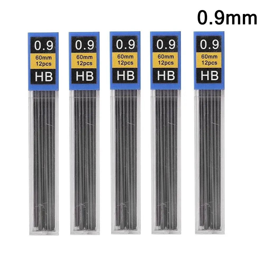 Mechanical Pencil, Metal Anti-Slip Grip, 0.3–2.0mm + Lead Refills