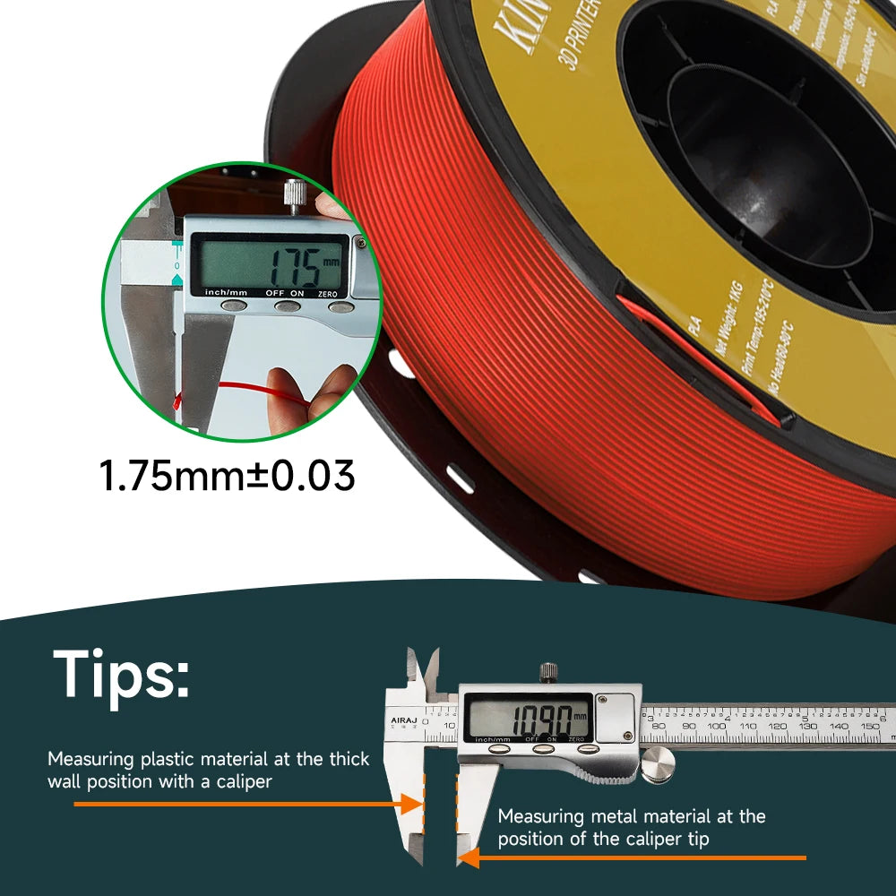 5KG PLA PETG TPU Filament 1.75mm High Quality 3D Printing Material Degradable Eco-friendly For 3D Printer Plastic 5 Rolls