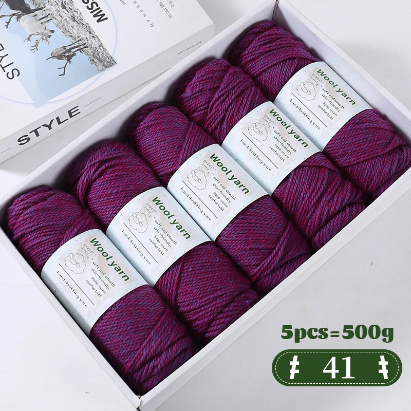Yarn, Thick Rainbow Gradient for Coats, Scarves, Gloves & Creative Knitwear