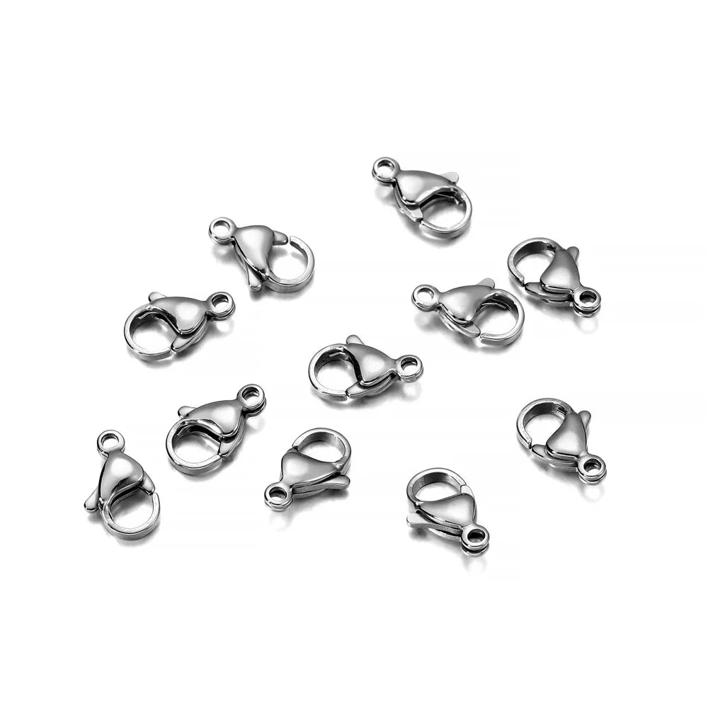 Lobster Clasps Stainless Steel Necklace Connectors DIY Jewelry Making