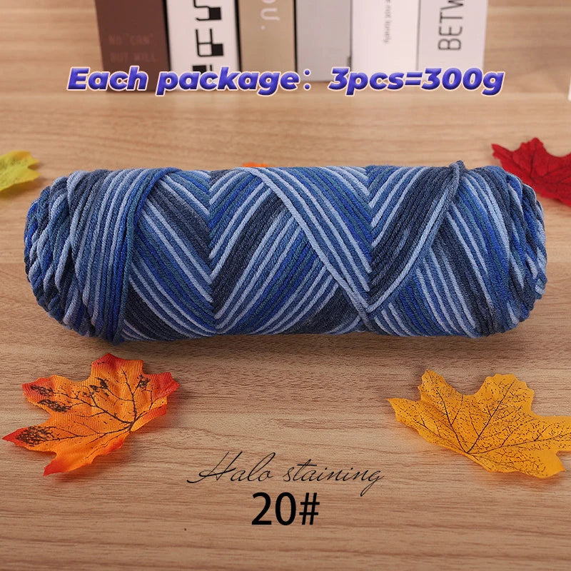 Yarn, Multicolor for Handmade Sweaters, Scarves, Blankets & Crochet Crafts