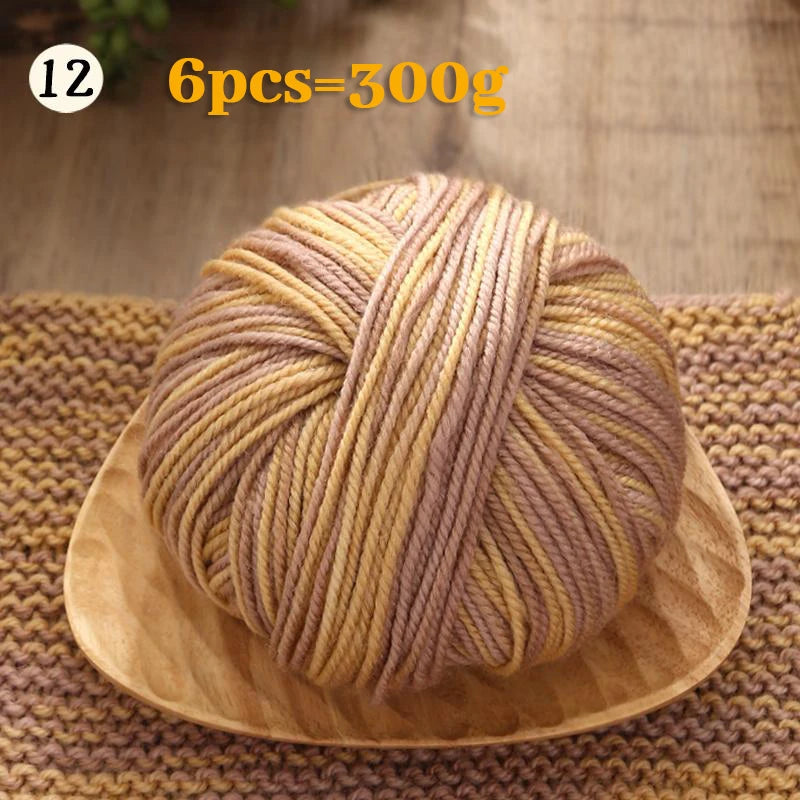 Yarn, Gradient Colors for Crochet Sweaters, Gloves, Scarves & Craft Charms