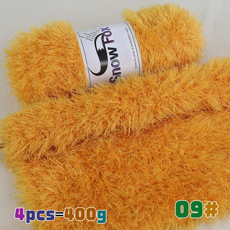 Yarn, Faux Fur Eyelash Texture for Knitting Coats, Scarves, Hats & Vests