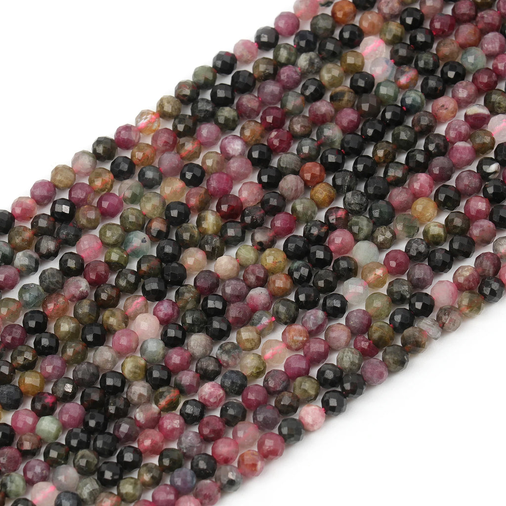 Stone Beads Tiny Faceted Blue Lapis Tourmaline Styles for DIY Jewelry Making