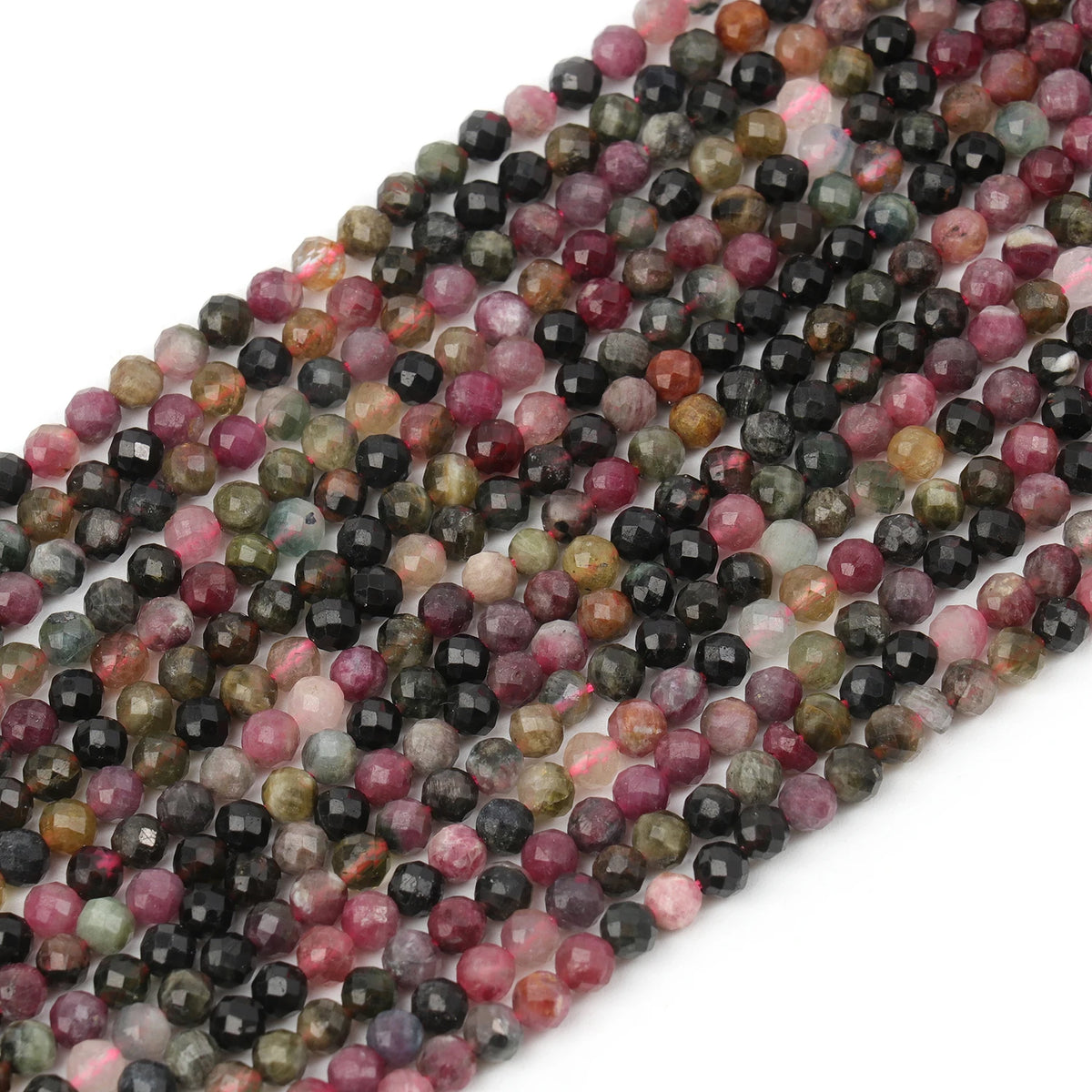 Stone Beads Tiny Faceted Blue Lapis Tourmaline Styles for DIY Jewelry Making