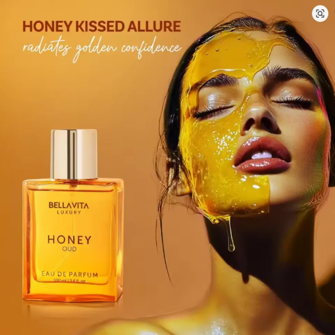 Bella Vita Honey Oud Unisex Eau de Parfum 3.4 oz Sweet Vanilla Amber Perfume