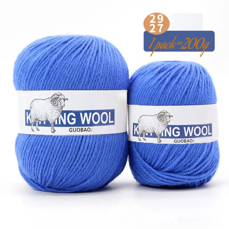 Yarn, Medium Thickness for Knitting Sweaters, Coats, Scarves & Winter Hats