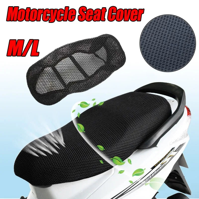 Motorcycle Seat Cover 3D Mesh Premium Quality Replacement Accessory