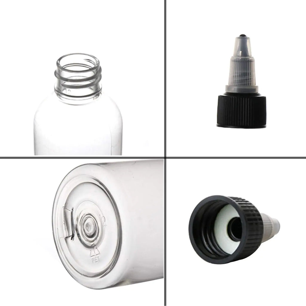Dropper Bottles Empty PET Plastic Twist-Top Dispensing Containers 5 Pack