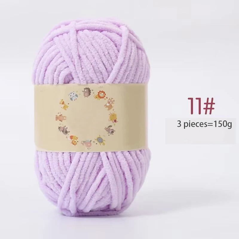 Yarn, Fine Chenille for Handmade Bear Crafts, Pillows, Sweaters & Scarves
