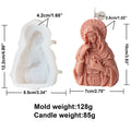 Candle Mold Silicone Virgin Mary Holy Family Jesus Religious Figure DIY Wax