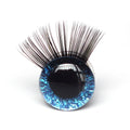 New 20pcs / lot 12-30mm Glitter Toy Eyes With Eyelash With Hard Washer For DIY Doll eyes toy accessories safe eyes