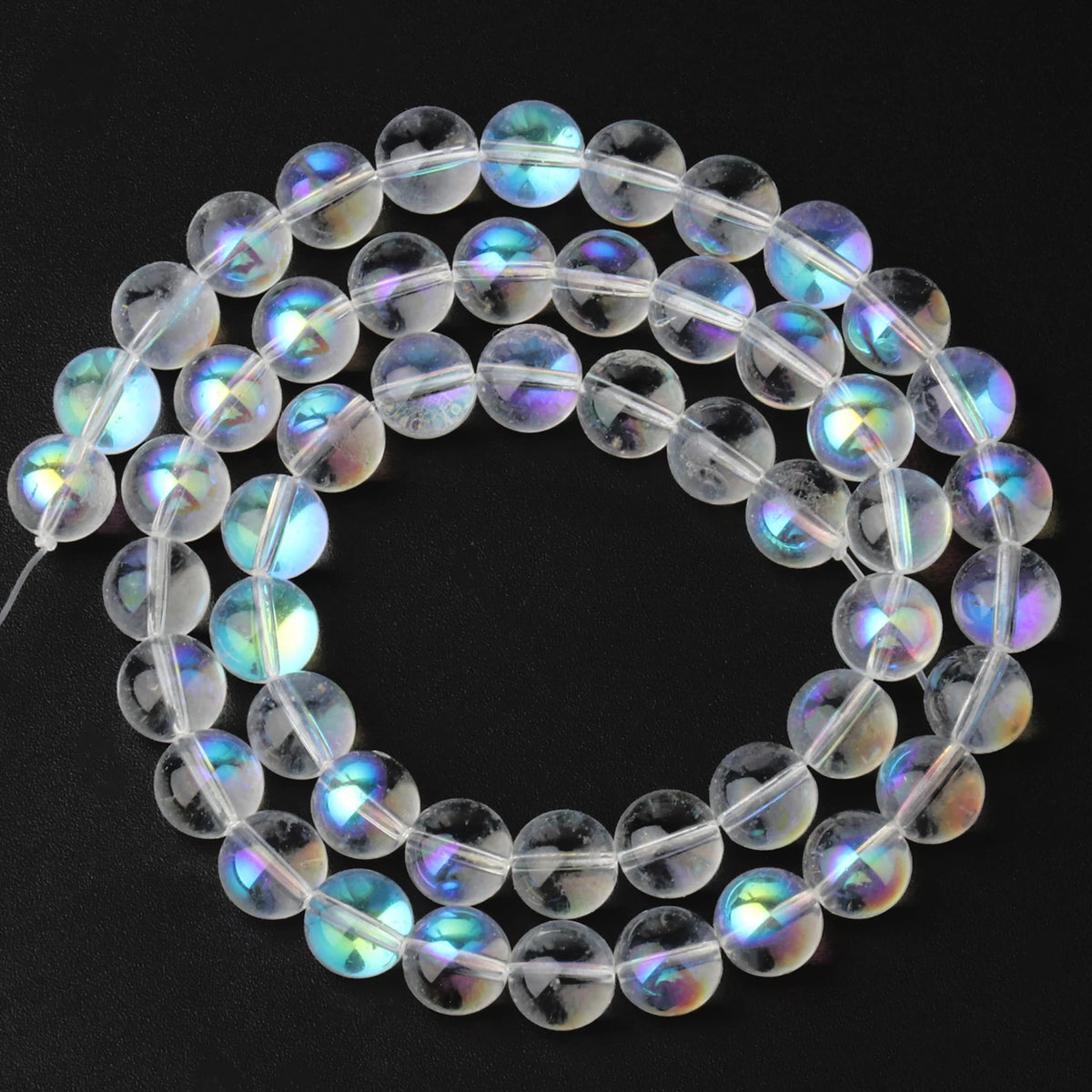 Stone Beads Round Purple Amethyst-Style for DIY Jewelry Making Bracelet Supplies
