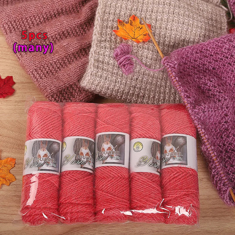 Yarn, Thick Textured for Handmade Hats, Scarves, Coats & Creative Gifts