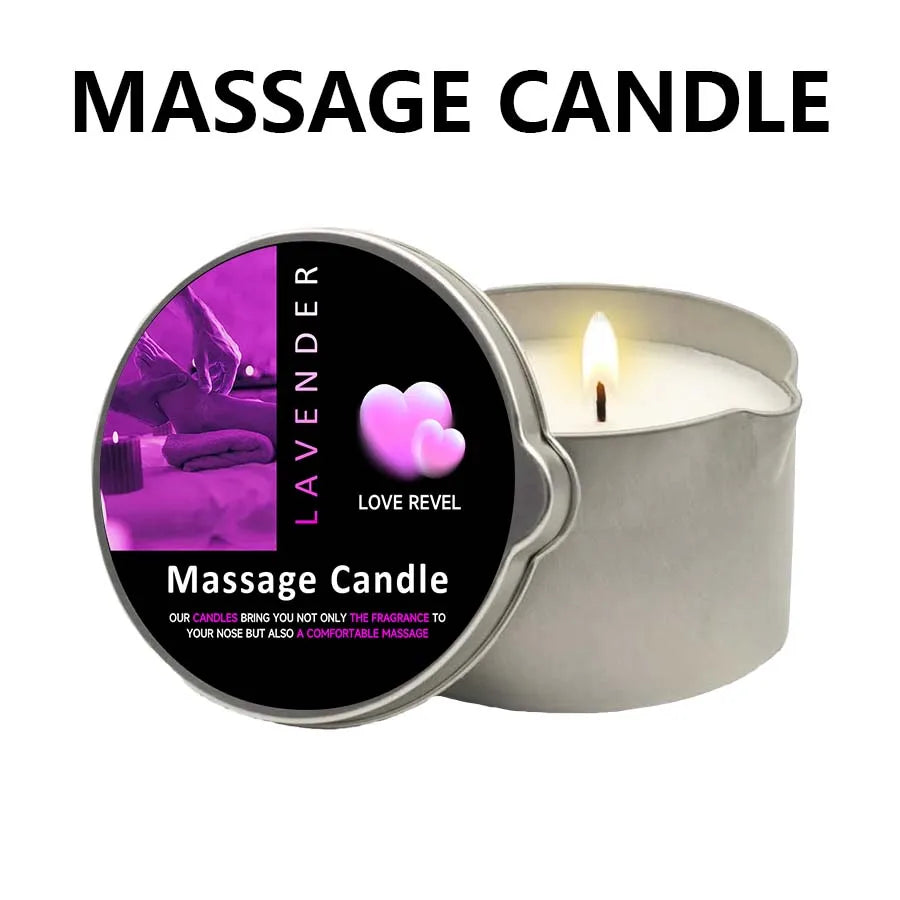 Massage Candles EVODUCK Pour Spout Tins Jasmine Lavender Rose Fragrances