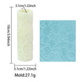 Seashell roller diagram showing 3.94 in length, 1.22 in diameter and 0.96 oz tool weight