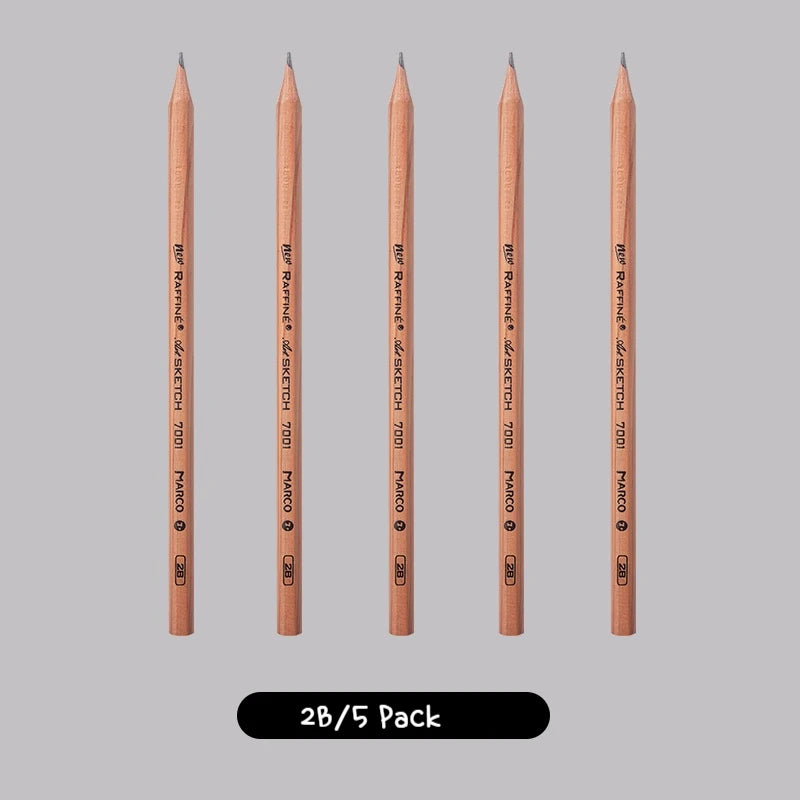 Graphite & Charcoal Sketch Pencils, Borrence — Single Grade & Mixed Packs