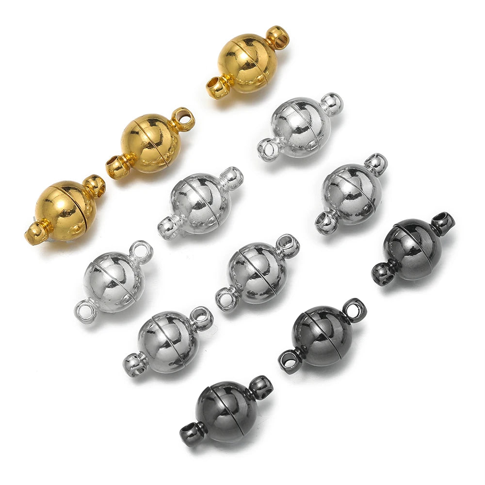 Magnetic Clasps Round Bracelet Converter Connectors DIY Jewelry Making