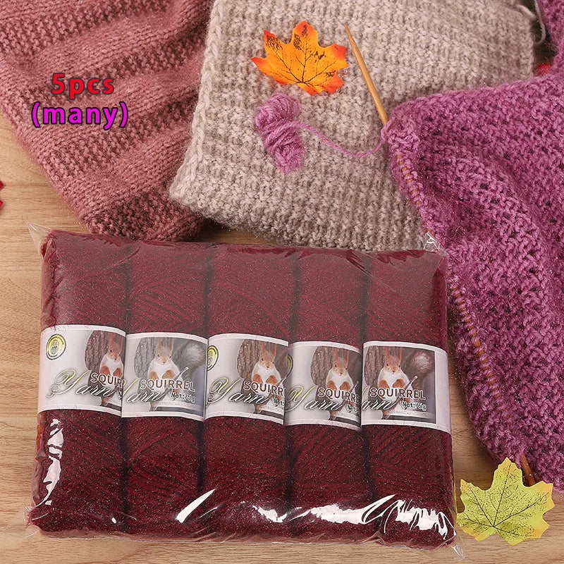 Yarn, Thick Textured for Handmade Hats, Scarves, Coats & Creative Gifts