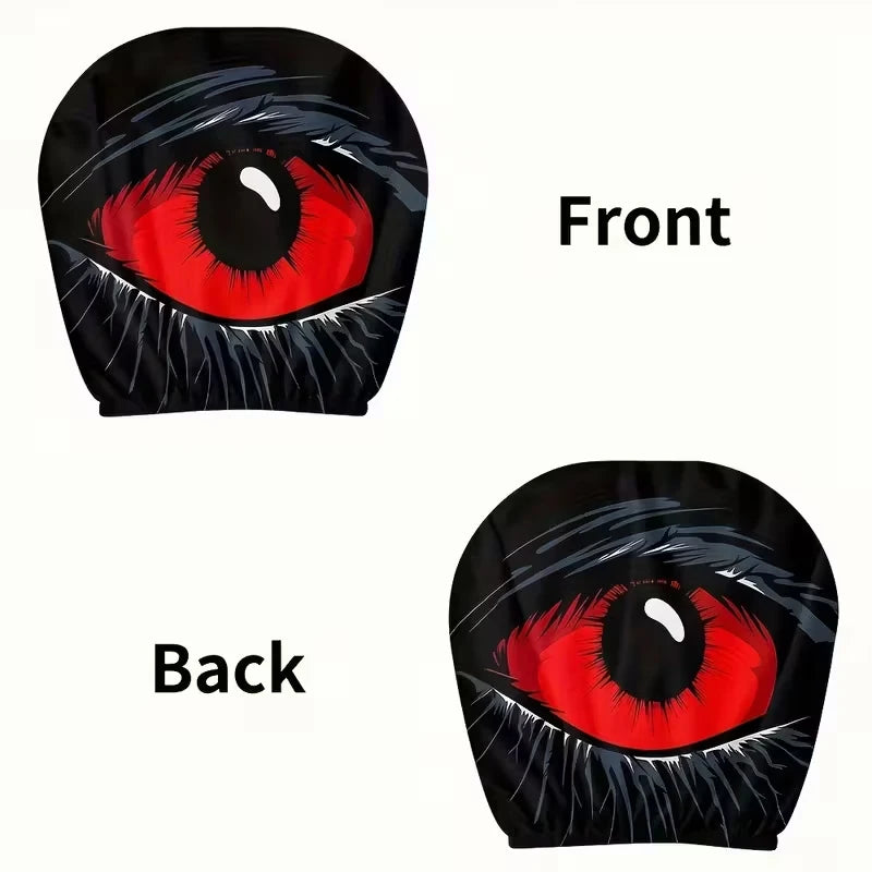 1 PC-Red-eyed Car Headrest Cover Premium Quality Replacement Accessory