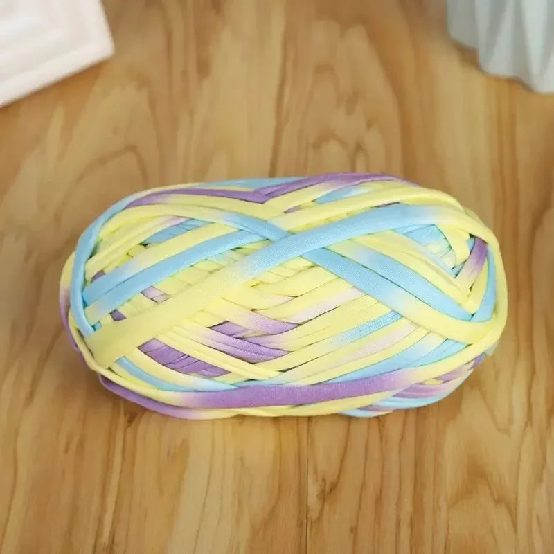 Yarn, Candy-Color Fabric Strip for Crochet Bags, Slippers & Handmade Crafts