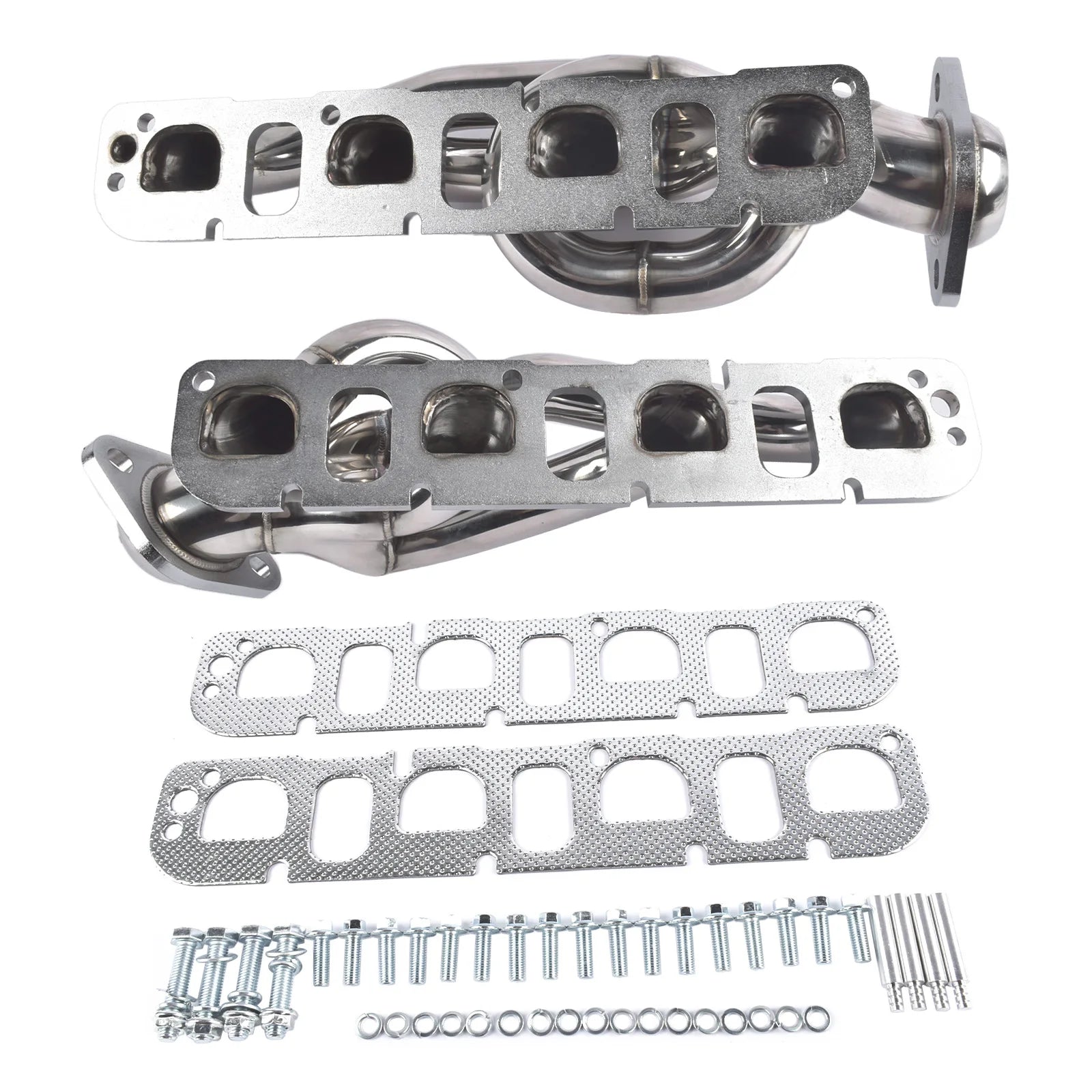 Stainless Steel Shorty Exhaust Headers Kit for 2009-2017 Dodge Ram 1500 5.7L V8 HEMI