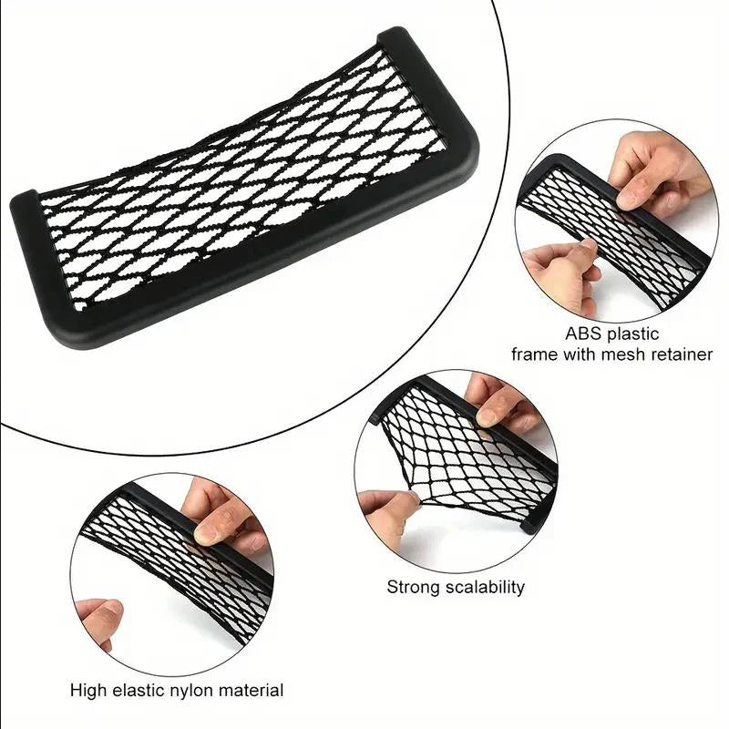 Car Storage Bag Nets Adhesive Premium Quality Replacement Accessory