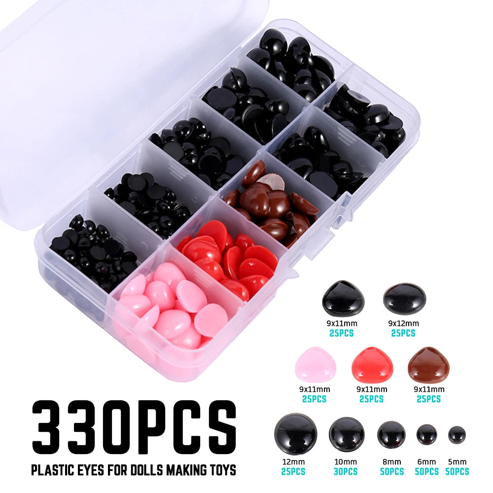 150/500 Pcs Doll Making Eyes Doll Making Safety Eyes Craft Supply
