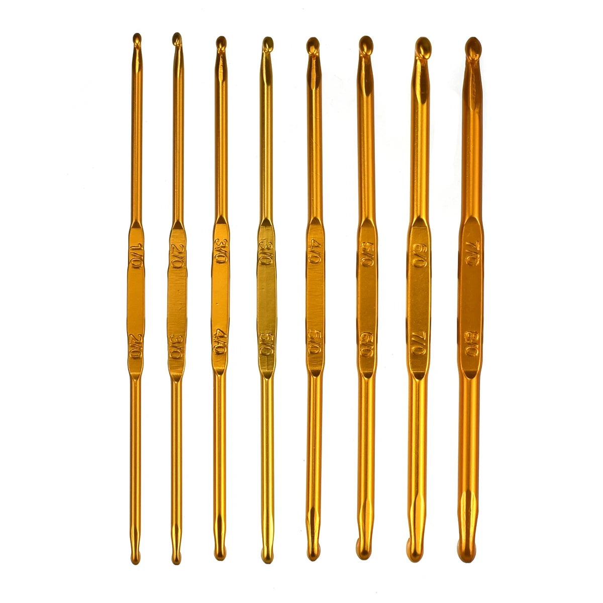 Crochet Hooks, Double-Ended Aluminum for Tunisian Crochet & Yarn Crafts