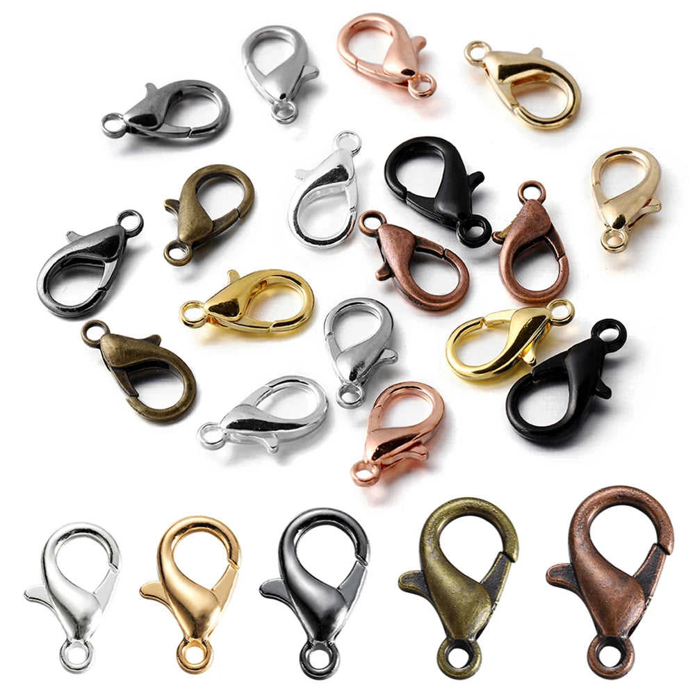 Lobster Clasps Metal Bracelet Necklace Connectors DIY Jewelry Making