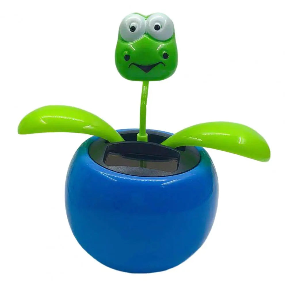 Fashion Car Ornament Solar Powered Car Dashboard Ornament Decoration