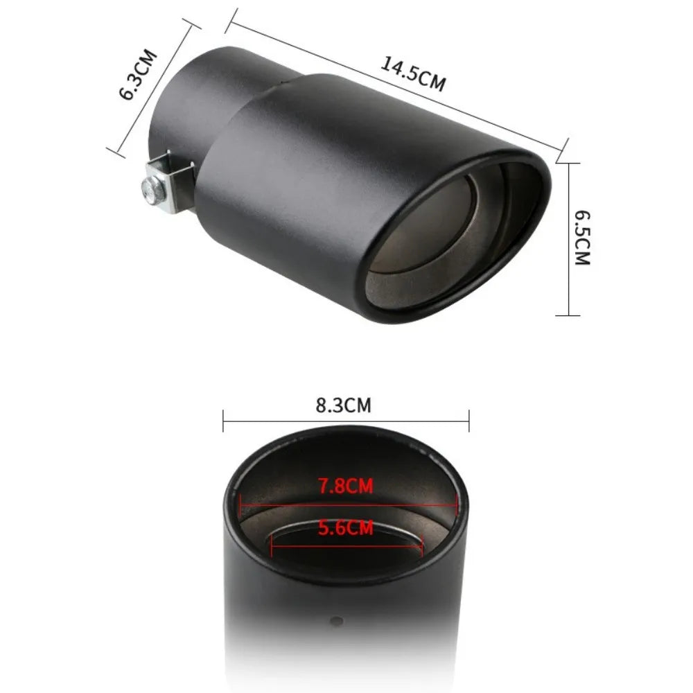 2.5" Stainless Steel Exhaust Muffler Tip | Universal Fit, 6 Finishes