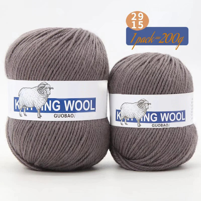 Yarn, Medium Thickness for Knitting Sweaters, Coats, Scarves & Winter Hats