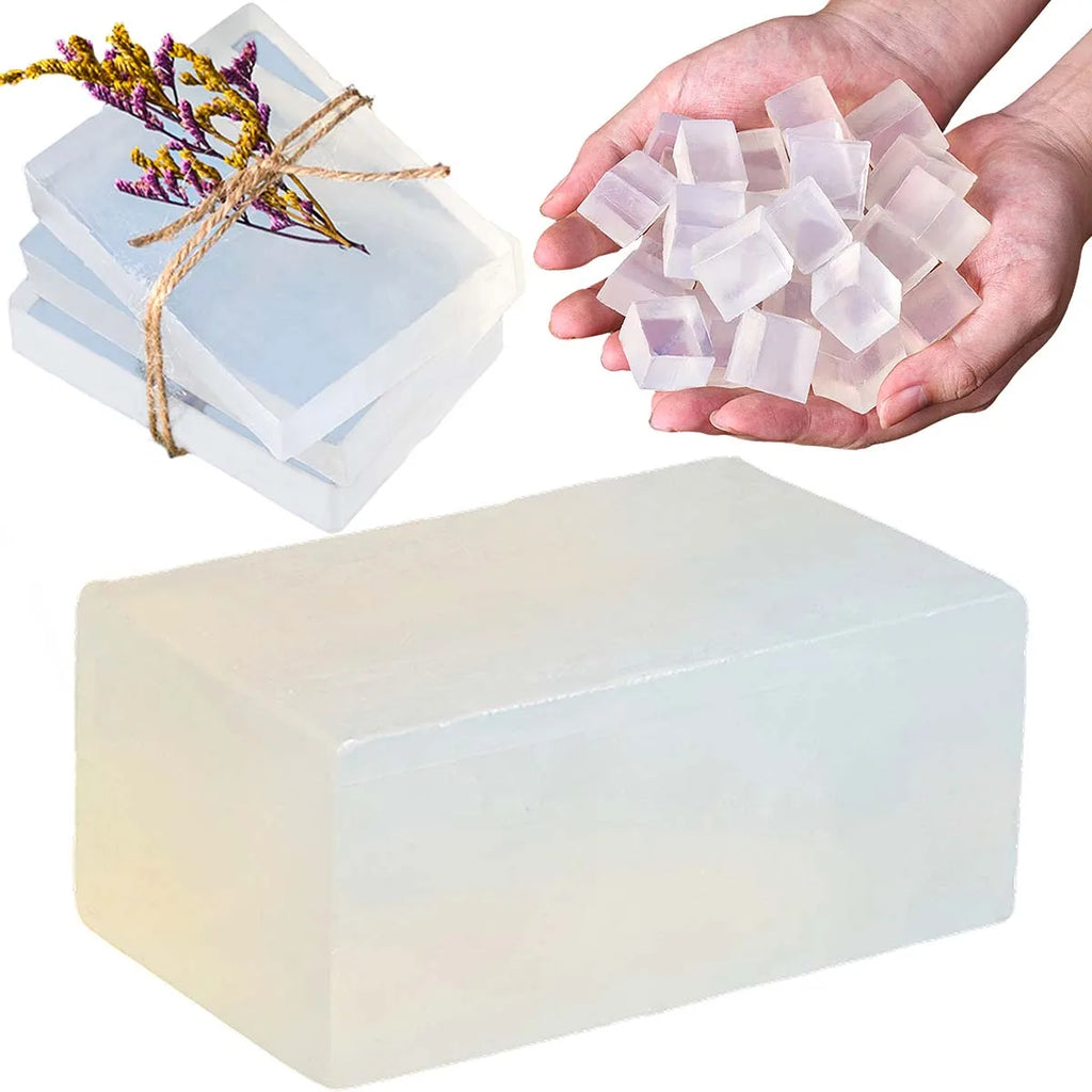 1000g Clear White Soap Base DIY Handmade Aromatherapy Soap Raw Material Glycerin for Bath Foaming Butter Craft Making Supplies