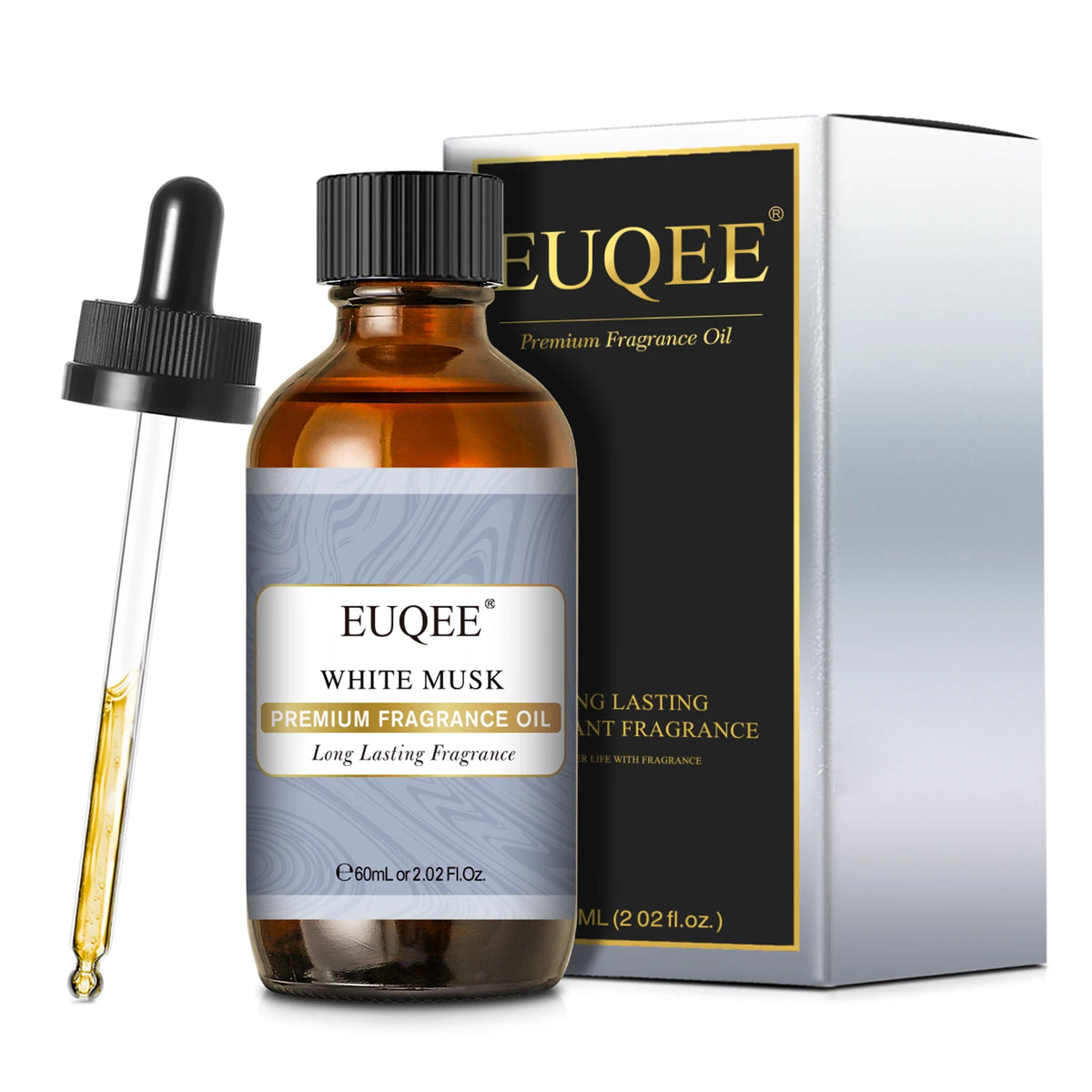 EUQEE Premium Fragrance Oil 60ml Glass Dropper Candle Soap Diffuser 13 Scents