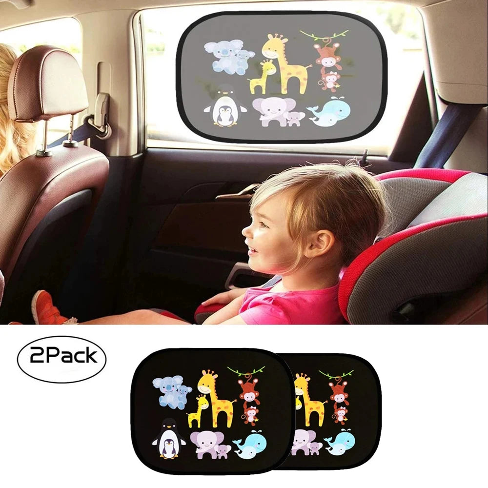 Car SunShade Side Window Cartoon Car Sun Shade UV Protector