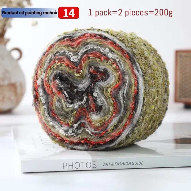 Yarn, Painterly Rainbow Gradient for Sweaters, Coats, Gloves & Scarves