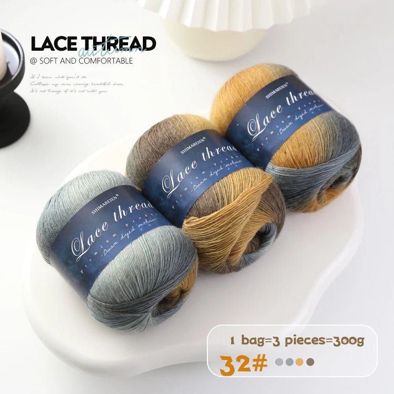 Yarn, Rainbow Gradient for Handmade Shawls, Hats, Scarves & Sweaters